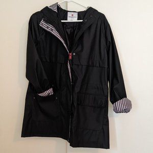 Black rain coat